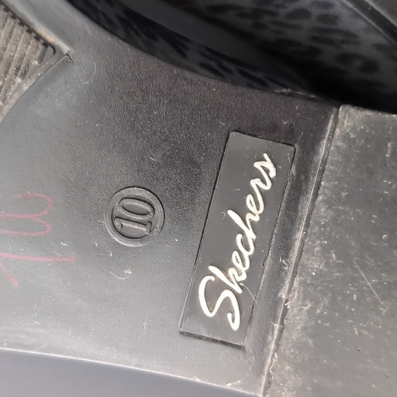 Skechers Women's Gray/Black All Over Glitter Puddler Rain Boots,Size 10. - Picture 7 of 7